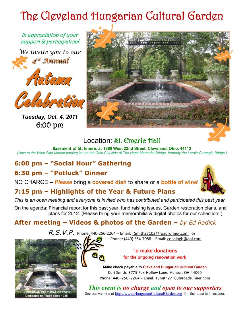 HCG Autumn Celebration 4 - Oct 4, 2011