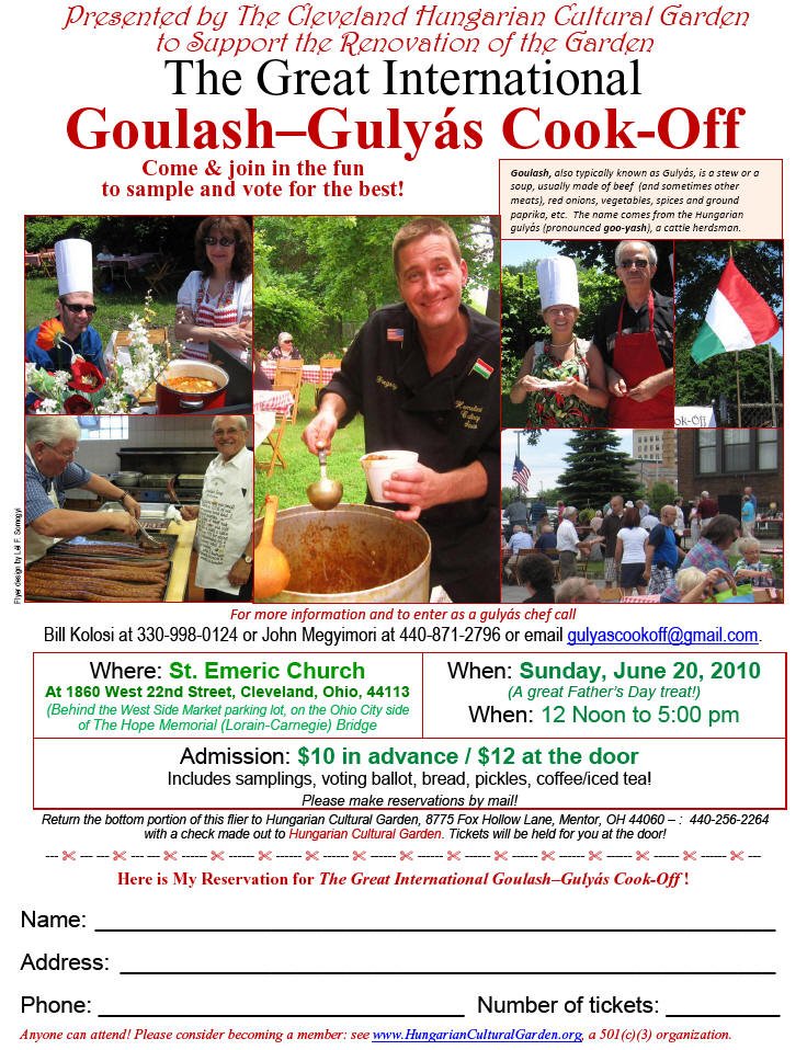 Hungarian Cultural Garden Goulash-Gulyáas Cook-Off 2010